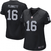 Women's Nike Oakland Raiders 16 Jim Plunkett Game Black Team Color NFL Jersey
