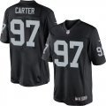 Men's Nike Oakland Raiders 97 Andre Carter Limited Black Team Color NFL Jersey