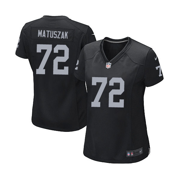 Women's Nike Oakland Raiders 72 John Matuszak Game Black Team Color NFL ...