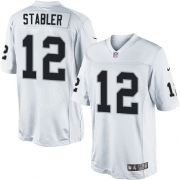 Men's Nike Oakland Raiders 12 Kenny Stabler Limited White NFL Jersey