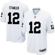 Youth Nike Oakland Raiders 12 Kenny Stabler Limited White NFL Jersey