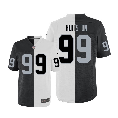 Men's Nike Oakland Raiders 99 Lamarr Houston Elite Team/Road Two Tone NFL Jersey