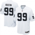 Men's Nike Oakland Raiders 99 Lamarr Houston Game White NFL Jersey