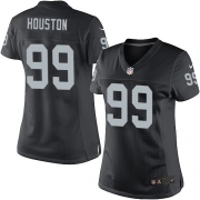 Women's Nike Oakland Raiders 99 Lamarr Houston Elite Black Team Color NFL Jersey