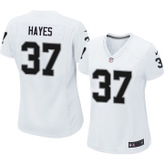 Women's Nike Oakland Raiders 37 Lester Hayes Elite White NFL Jersey