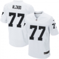 Men's Nike Oakland Raiders 77 Lyle Alzado Elite White NFL Jersey