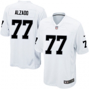 Men's Nike Oakland Raiders 77 Lyle Alzado Game White NFL Jersey