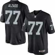 Men's Nike Oakland Raiders 77 Lyle Alzado Limited Black Team Color NFL Jersey