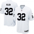 Men's Nike Oakland Raiders 32 Marcus Allen Game White NFL Jersey