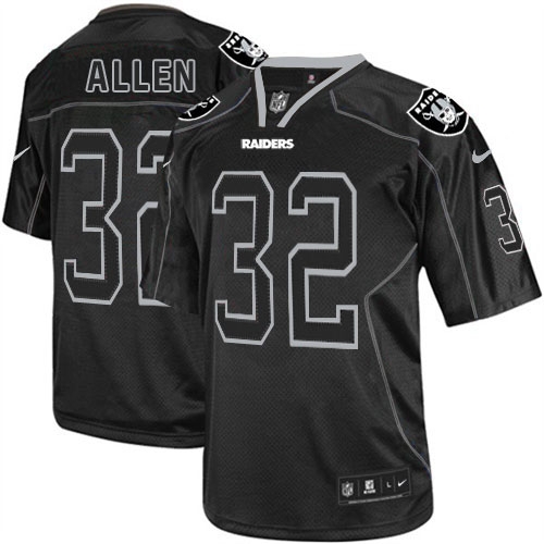 Men's Nike Oakland Raiders 32 Marcus Allen Limited Lights Out Black NFL Jersey