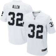 Men's Nike Oakland Raiders 32 Marcus Allen Elite White NFL Jersey