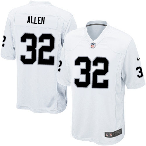 Youth Nike Oakland Raiders 32 Marcus Allen Elite White NFL Jersey