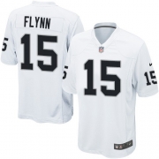 Youth Nike Oakland Raiders 15 Matt Flynn Elite White NFL Jersey