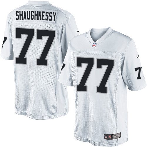 Men's Nike Oakland Raiders 77 Matt Shaughnessy Limited White NFL Jersey