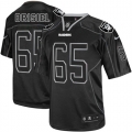 Men's Nike Oakland Raiders 65 Mike Brisiel Elite Lights Out Black NFL Jersey