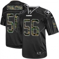 Men's Nike Oakland Raiders 56 Miles Burris Elite Black Camo Fashion NFL Jersey