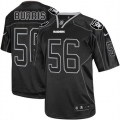 Men's Nike Oakland Raiders 56 Miles Burris Elite Lights Out Black NFL Jersey