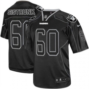 Men's Nike Oakland Raiders 60 Otis Sistrunk Elite Lights Out Black NFL Jersey