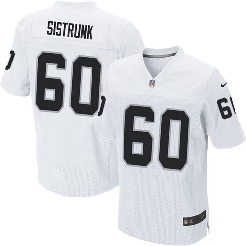 Men's Nike Oakland Raiders 60 Otis Sistrunk Elite White NFL Jersey