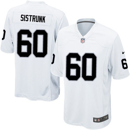 Men's Nike Oakland Raiders 60 Otis Sistrunk Game White NFL Jersey