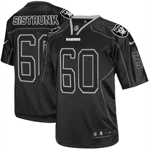 Men's Nike Oakland Raiders 60 Otis Sistrunk Limited Lights Out Black NFL Jersey