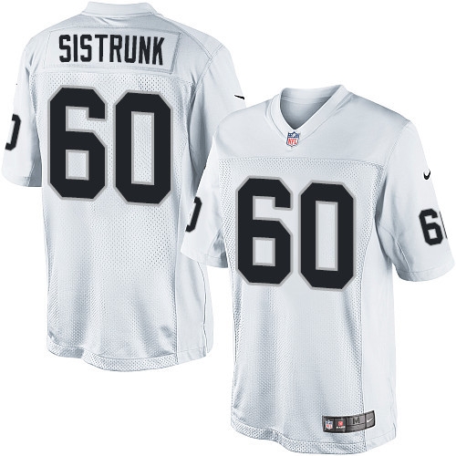 Men's Nike Oakland Raiders 60 Otis Sistrunk Limited White NFL Jersey