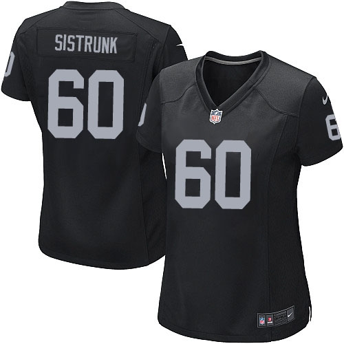 Women's Nike Oakland Raiders 60 Otis Sistrunk Game Black Team Color NFL Jersey