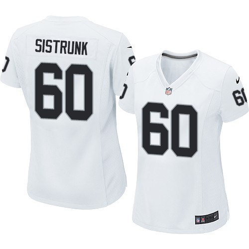 Women's Nike Oakland Raiders 60 Otis Sistrunk Game White NFL Jersey