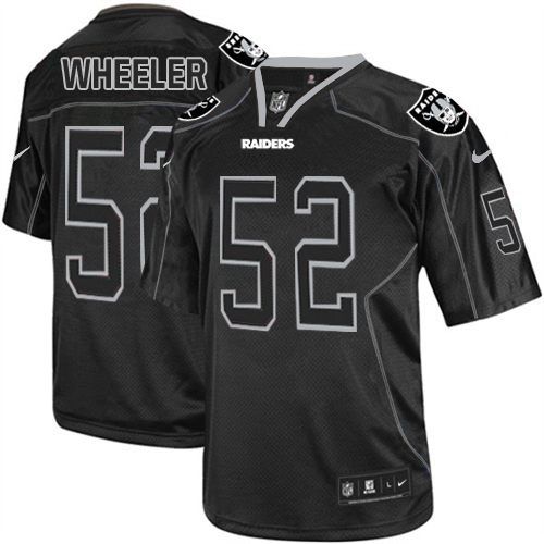 Men's Nike Oakland Raiders 52 Philip Wheeler Limited Lights Out Black NFL Jersey