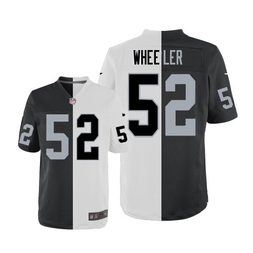 Men's Nike Oakland Raiders 52 Philip Wheeler Elite Team/Road Two Tone NFL Jersey