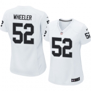 Women's Nike Oakland Raiders 52 Philip Wheeler Elite White NFL Jersey