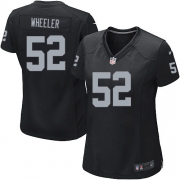 Women's Nike Oakland Raiders 52 Philip Wheeler Game Black Team Color NFL Jersey