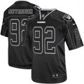 Men's Nike Oakland Raiders 92 Richard Seymour Elite Lights Out Black NFL Jersey