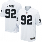 Men's Nike Oakland Raiders 92 Richard Seymour Game White NFL Jersey