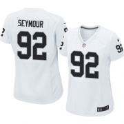 Women's Nike Oakland Raiders 92 Richard Seymour Elite White NFL Jersey