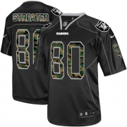 Men's Nike Oakland Raiders 80 Rod Streater Elite Black Camo Fashion NFL Jersey