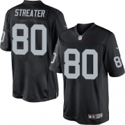 Men's Nike Oakland Raiders 80 Rod Streater Limited Black Team Color NFL Jersey