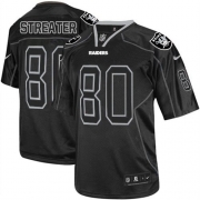 Men's Nike Oakland Raiders 80 Rod Streater Limited Lights Out Black NFL Jersey