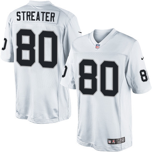 Men's Nike Oakland Raiders 80 Rod Streater Limited White NFL Jersey