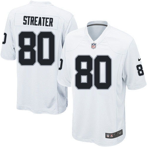 Youth Nike Oakland Raiders 80 Rod Streater Limited White NFL Jersey