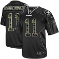 Men's Nike Oakland Raiders 11 Sebastian Janikowski Elite Black Camo Fashion NFL Jersey