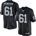 Men's Nike Oakland Raiders 61 Stefen Wisniewski Limited Black Team Color NFL Jersey