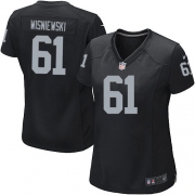 Women's Nike Oakland Raiders 61 Stefen Wisniewski Game Black Team Color NFL Jersey