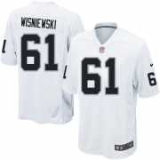 Youth Nike Oakland Raiders 61 Stefen Wisniewski Limited White NFL Jersey