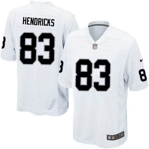 Men's Nike Oakland Raiders 83 Ted Hendricks Game White NFL Jersey