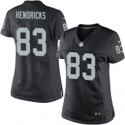 Women's Nike Oakland Raiders 83 Ted Hendricks Elite Black Team Color NFL Jersey