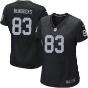 Women's Nike Oakland Raiders 83 Ted Hendricks Game Black Team Color NFL Jersey