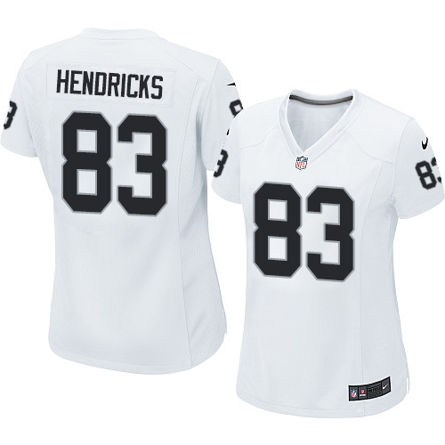 Women's Nike Oakland Raiders 83 Ted Hendricks Game White NFL Jersey