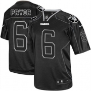 Men's Nike Oakland Raiders 6 Terrelle Pryor Elite Lights Out Black NFL Jersey