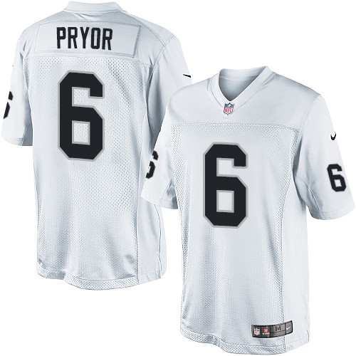 Men's Nike Oakland Raiders 6 Terrelle Pryor Limited White NFL Jersey